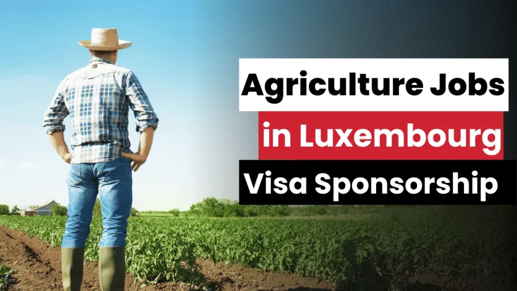 Visa Sponsorship Agriculture Jobs in Luxembourg 2025